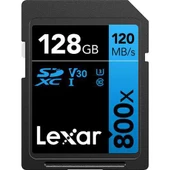 Lexar 128GB High-Performance 800x UHS-I SDXC Hafıza Kartı (BLUE Series) - 1