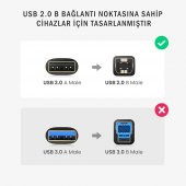 Ugreen USB To USB-B Tarayıcı Yazıcı Kablosu 3 Metre - 3