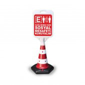Sosyal Mesafeyi Koruyalım Eczane  Uyarı Dubası - 1