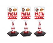 Pasta Cafe Temalı Reklam Ve Uyarı Dubası 3 Adet - 1