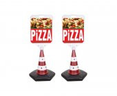 Pizza Temalı Reklam Ve Uyarı Dubası 2 Adet - 1