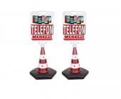 Telefon Merkezi Temalı Reklam Ve Uyarı Dubası 2 Adet - 1
