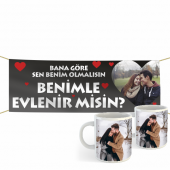 Evlilik Teklifi Kumaş Pankart -11- - 1