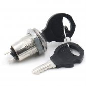 12mm Elektronik Anahtarlı Aç Kapa Kilidi - 1/2 Key Switch SPST - 5