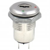 12mm Elektronik Anahtarlı Aç Kapa Kilidi - 1/2 Key Switch SPST - 7