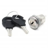 12mm Elektronik Anahtarlı Aç Kapa Kilidi - 1/2 Key Switch SPST - 9