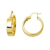 Klasik Düz Halep Altın Küpe thumbnail 1