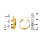 Klasik Düz Halep Altın Küpe thumbnail 5