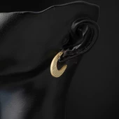 Yarım Ay Trend Altın Küpe thumbnail 2