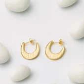 Yarım Ay Trend Altın Küpe thumbnail 3