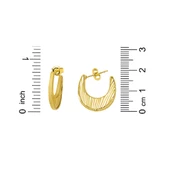 Yarım Ay Trend Altın Küpe thumbnail 5