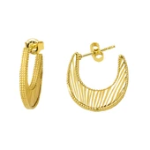 Yarım Ay Trend Altın Küpe thumbnail 1