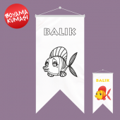 Balık Kırlangıç Boyama Kumaşı 50x70 cm thumbnail 1