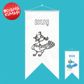 Kuş Kırlangıç Boyama Kumaşı 50x70 cm thumbnail 1
