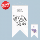Fil Kırlangıç Boyama Kumaşı 50x70 cm - 1