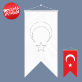 Ayyıldız Kırlangıç Boyama Kumaşı 50x70 cm - 1