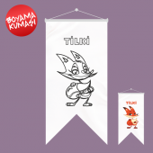 Tilki Kırlangıç Boyama Kumaşı 50x70 cm - 1