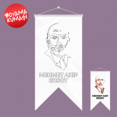 Mehmet Akif Ersoy Kırlangıç Boyama Kumaşı 50x70 cm - 1