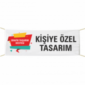 Kişiye Özel Tasarımlı Pankart 75x300 cm - 1