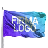 Özel Logolu Gönder Flama 100x150 - Çift Kat Saten - 1