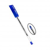 Mavi Tükenmez Kalem Pensan 2021 Şeffaf Üçgen Gövde 1.0 mm 50 Adet - 2