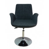 Ofis Bekleme Koltuğu Tepsi Ayaklı Keten Kumaş Nilüfer - 2