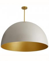 MYLİGHTS 50CM BEYAZ İÇİ ALTIN ALEMİNYUM PASLANMAZ METAL AVİZE  50 CM - 1