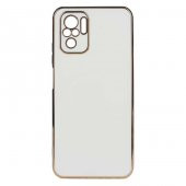 Xiaomi Redmi Note 10S Kılıf Köşeli Altın Model Kapak - 6