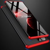 KNY Samsung Galaxy S22 Ultra Kılıf 3 Parça 360 Ays Kapak Kırmızı - 4