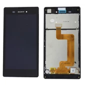 Sony Xperia T3 D5102 LCD Ekran Dokunmatik Çıtalı Siyah - 1