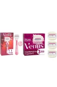 Gillette Venus Venus Sugarberry Kokulu Miami Kadın 5 Bıçaklı Tıraş Makinesi + 3 Adet Yedek Başlık - 1