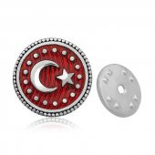 Gümüş Ay Yıldız Rozet - 10