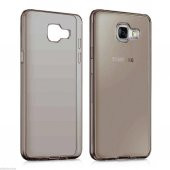 Samsung Galaxy A7 2016 A710F İnce Şeffaf Silikon Kılıf + Cam - 3