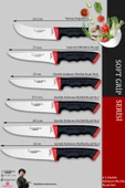 Lazbisa Soft Grip Mutfak Bıçak Seti Et Ekmek Sebze Bıçağı 6 Lı Set Günlük Kullanım ( Mtf-060 ) - 2
