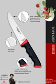 Lazbisa Soft Grip Mutfak Bıçak Seti Et Ekmek Sebze Bıçağı 3 Lü Set Günlük Kullanım ( Mtf-051 ) - 3