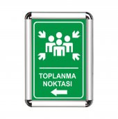 Toplanma Noktası A3 Cerceveli Uyarı ve Yönlendirme Levhası - 1