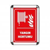 Yangın Hortumu A3 Cerceveli Uyarı ve Yönlendirme Levhası - 1