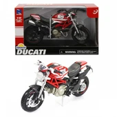 Ducati Monster 796 N.69 Model Motorsiklet 1/12 Ölçek - Kırmızı - 1