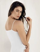 Şahinler Bayan İnce Dantelli İp Askılı Likralı Atlet B1054 thumbnail 4