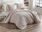 Çeyiz Diyarı Brush 3 Parça Çift Kişilik Nevresim Seti - 2