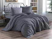 Çeyiz Diyarı Brush 3 Parça Çift Kişilik Nevresim Seti - 10