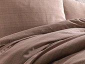 Çeyiz Diyarı Brush 3 Parça Çift Kişilik Nevresim Seti - 9