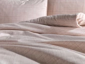 Çeyiz Diyarı Brush 3 Parça Çift Kişilik Nevresim Seti - 4