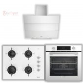 Arçelik Beyaz Ankastre Cam Set (AFC 340 B + 651 EB + 13 YEB) - 1