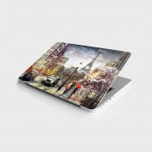Laptop Sticker Bilgisayar Notebook Pc Kaplama Etiketi Fransa Sokak Manzarası - 1