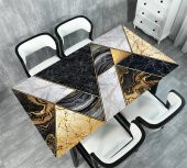 Masa Kaplama Folyosu Mobilya Masa Kaplama Folyoları Soyut Mermer Mozaik thumbnail 2