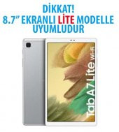 Samsung Galaxy Tab A7 LİTE Uyumlu 8.7" T225 Dönebilen Standlı Kapaklı Kılıf - 11