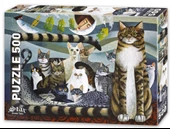 Star Puzzle 500 Parça Kedi Ailesi Puzzle thumbnail 2