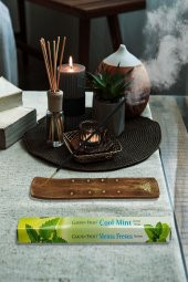 Garden Fresh Clove + Dragons Blood + Om + Cool Mint  Kokulu Çubuk Tütsü + Tütsü Kayığı - 2