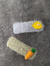 Civ Civ Ve Havuç Renkli Tokalar Sevimli Kız Çocuk Saç Aksesuarları thumbnail 2